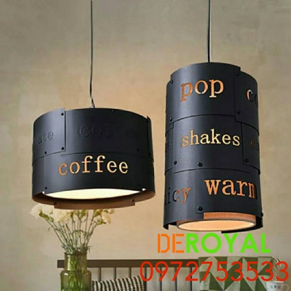Đèn thả sắt nghệ thuật coffee-HG0030