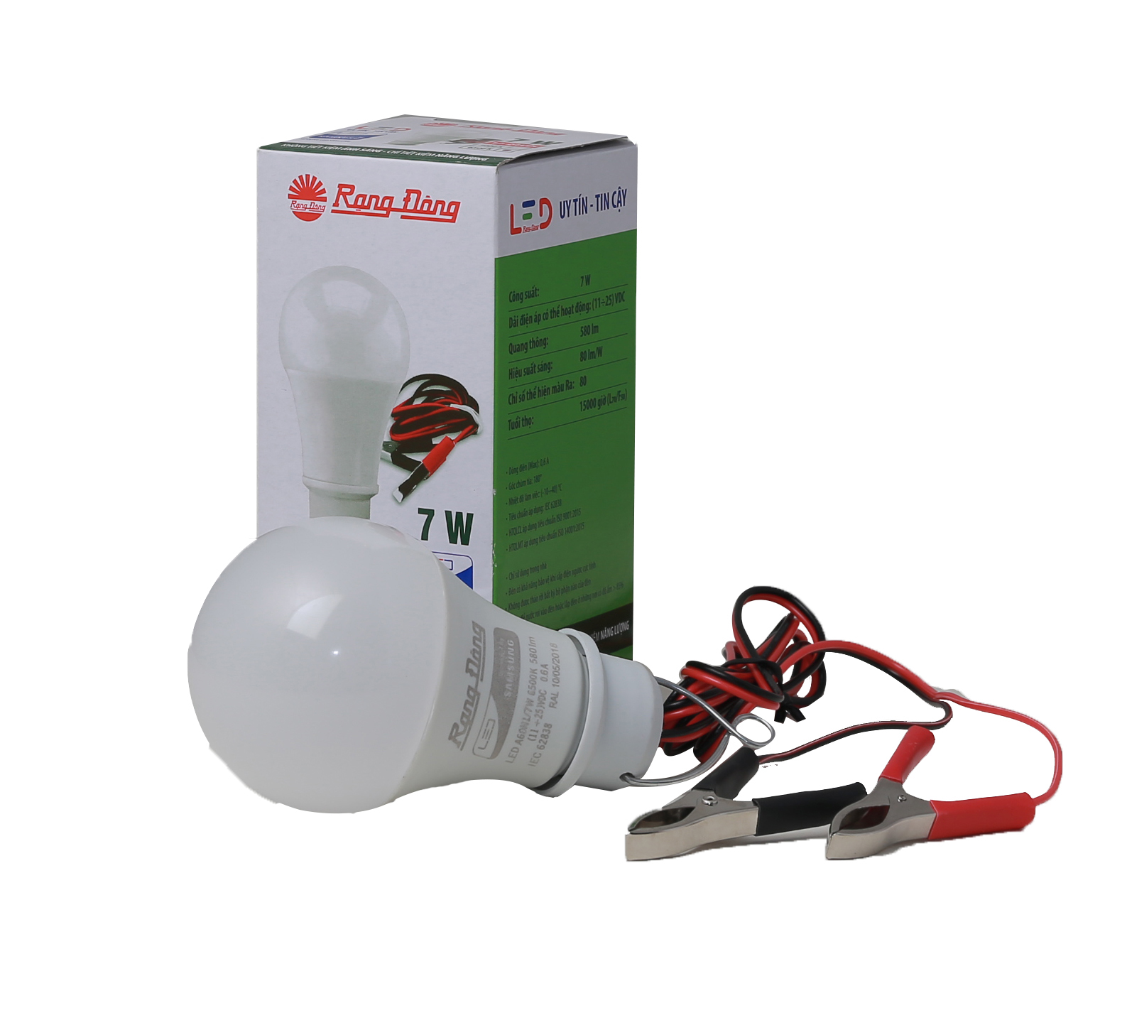 Bóng đèn LED Bulb A60N1 12-24 VDC 7W kẹp